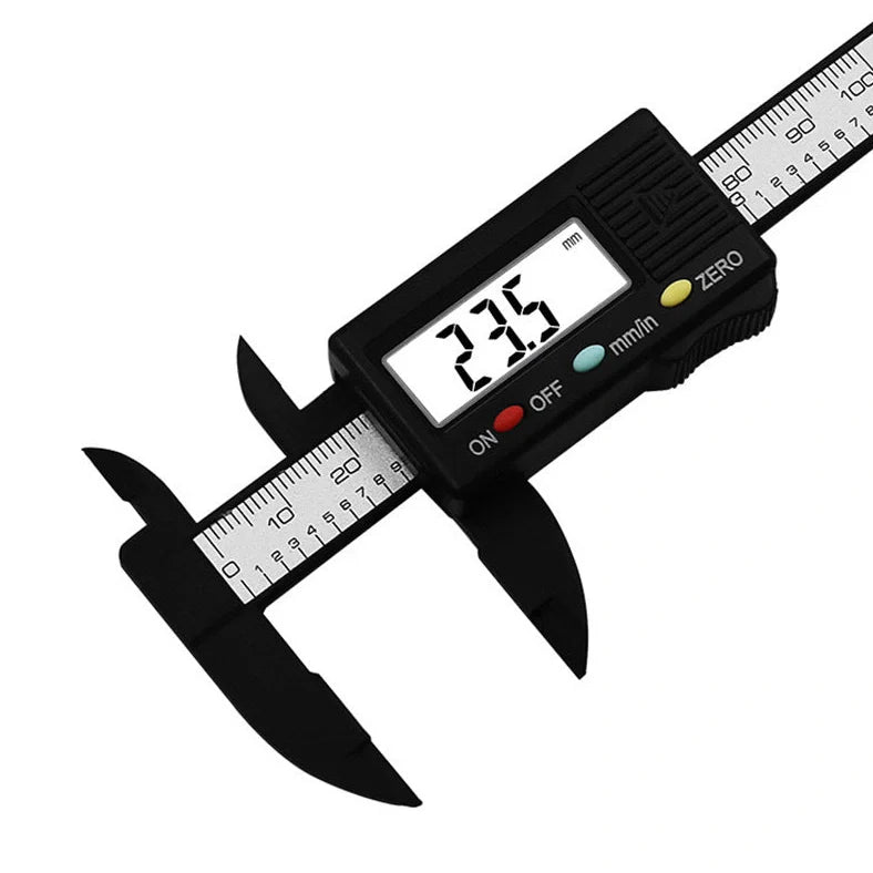 Digital vernier caliper showing 240mm length with digital display and measuring jaws