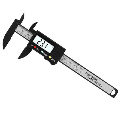 Digital vernier caliper showing 240mm length with digital display and measuring jaws