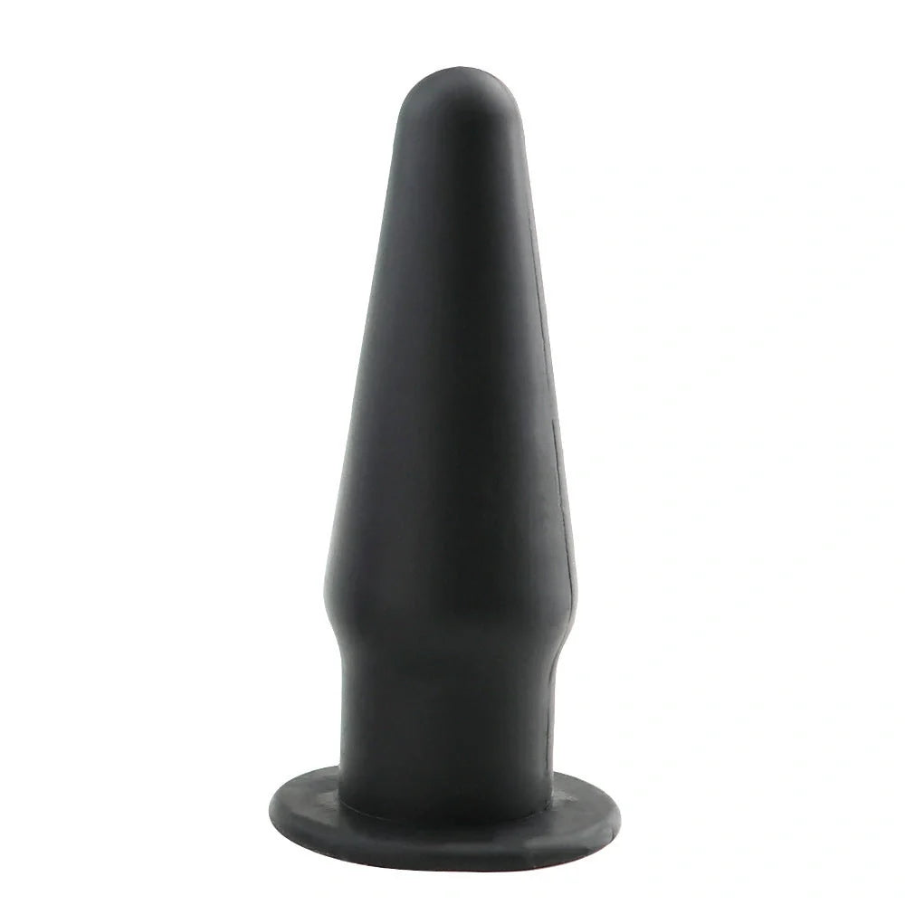 Premium silicone vibrating anal plug in black, rose red, and purple colors. Discreet and sophisticated intimate stimulator.