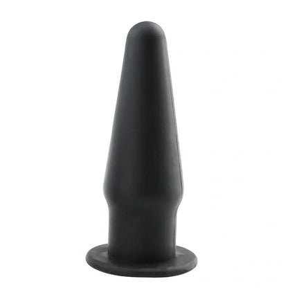 Premium silicone vibrating anal plug in black, rose red, and purple colors. Discreet and sophisticated intimate stimulator.