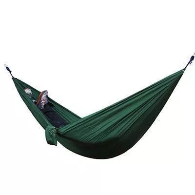 Portable Nylon Parachute Double Hammock for outdoor camping and backpacking