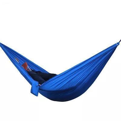 Portable Nylon Parachute Double Hammock for outdoor camping and backpacking