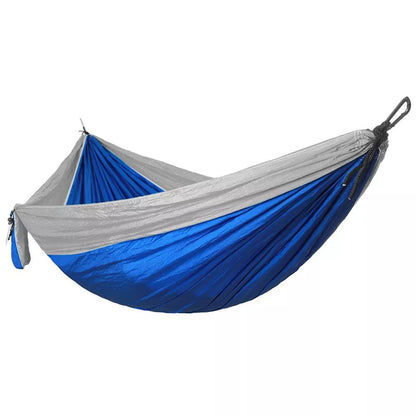 Portable Nylon Parachute Double Hammock for outdoor camping and backpacking