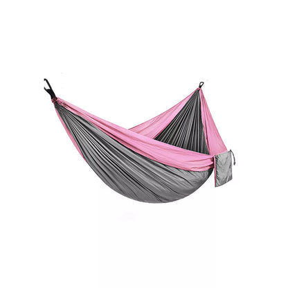 Portable Nylon Parachute Double Hammock for outdoor camping and backpacking