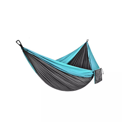 Portable Nylon Parachute Double Hammock for outdoor camping and backpacking