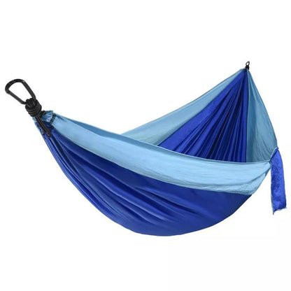 Portable Nylon Parachute Double Hammock for outdoor camping and backpacking