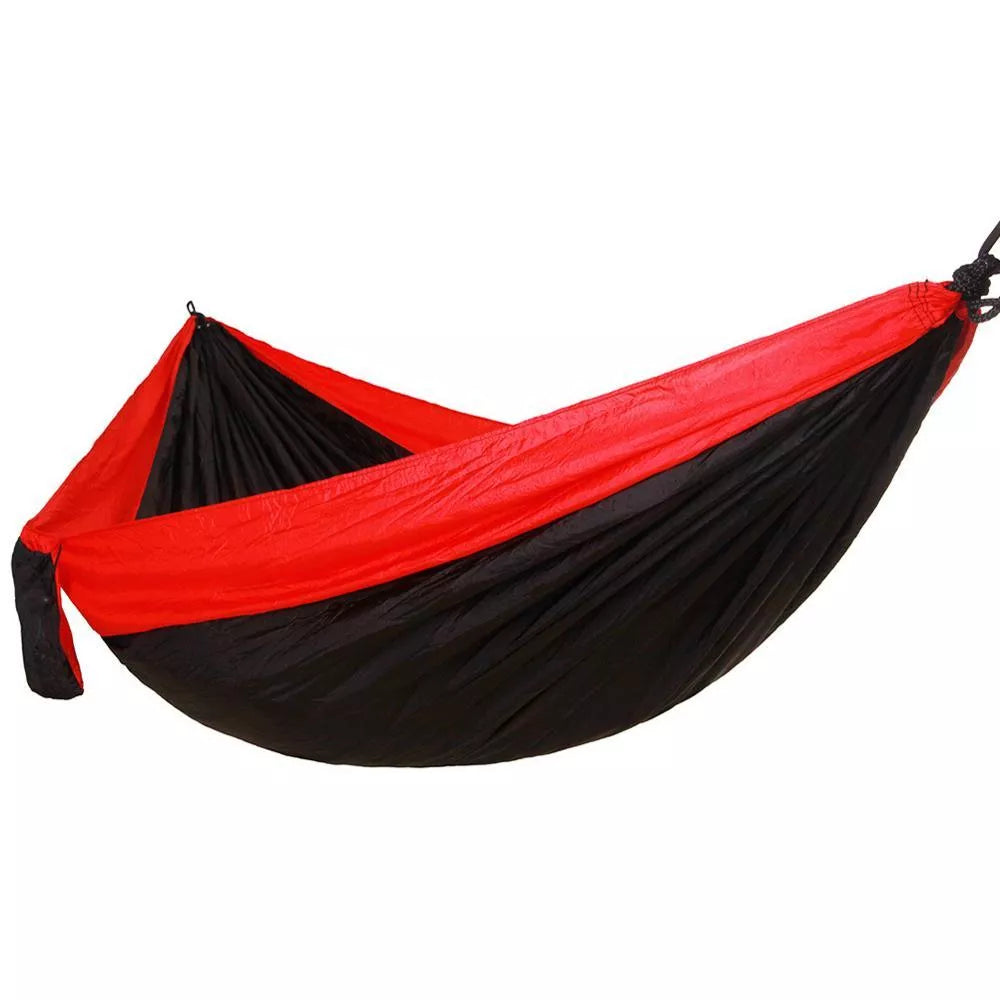 Portable Nylon Parachute Double Hammock for outdoor camping and backpacking