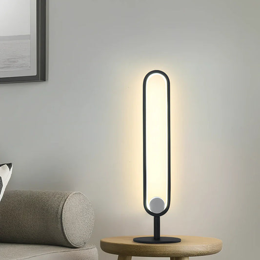 Double pole floor lamp with remote control and three colour temperature settings, 51cm height
