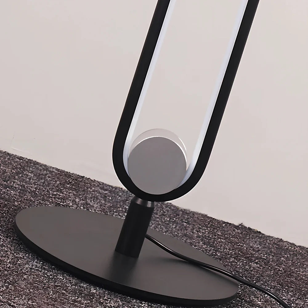 Double pole floor lamp with remote control and three colour temperature settings, 51cm height