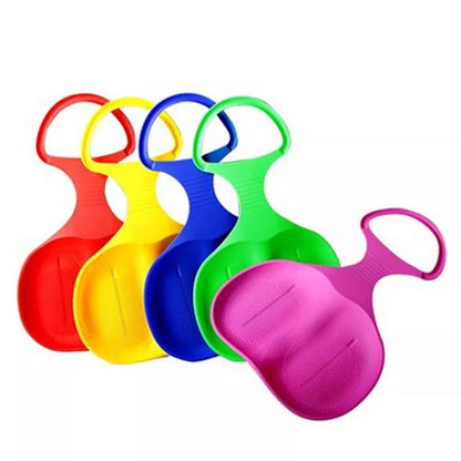 Stripe pattern thickened snowboard for snow, grass, and sand skiing in vibrant colors