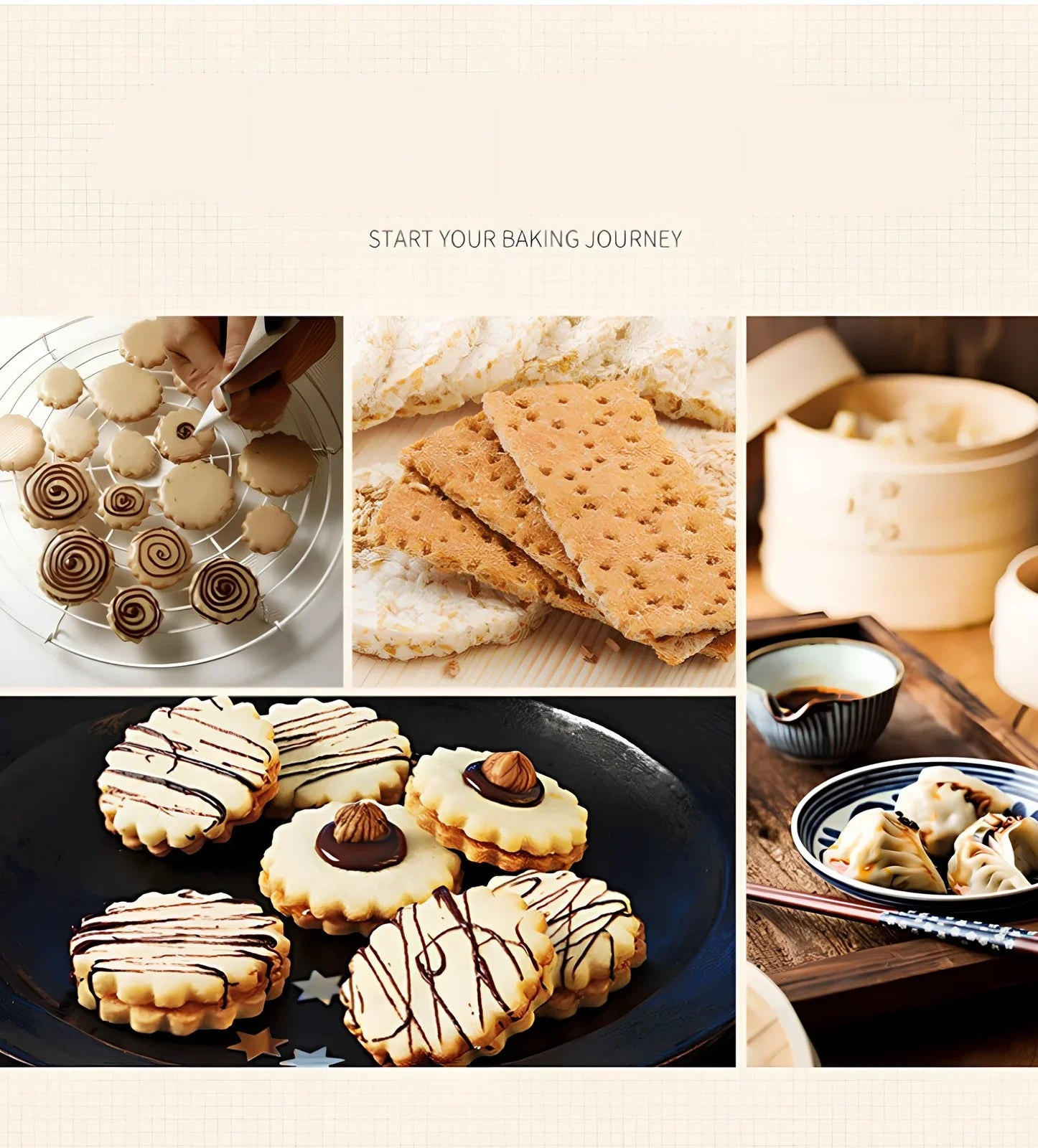 Zinc alloy dim sum pastry mould with 8cm round cutter for biscuit patterns