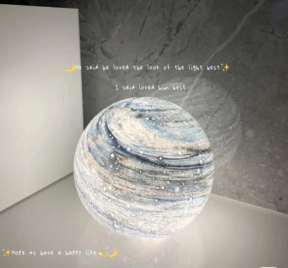 Mesmerizing Celestial Lamp with 3D planet display and customizable lighting modes for enchanting home decor