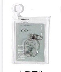 Little Happiness Acrylic Key Chain with Aesthetic INS Landscape Cloud Design