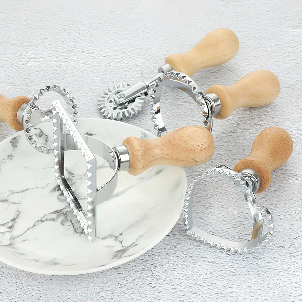 Zinc alloy dim sum pastry mould with 8cm round cutter for biscuit patterns