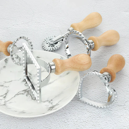 Zinc alloy dim sum pastry mould with 8cm round cutter for biscuit patterns