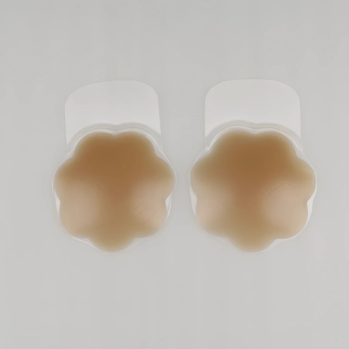 Silicone nipple cover pasties with eight flower shape and lace detailing measuring 8-10cm in diameter