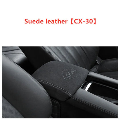 Armrest case cover for Mazda CX-4 CX-5 Oncela in carbon fibre, leather or flannelette, about 500g