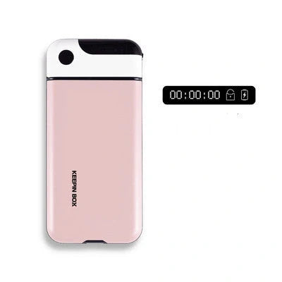 Keepin Box Mobile Phone Timing Box in Sakura Pink, Navy Blue, and Matcha Green