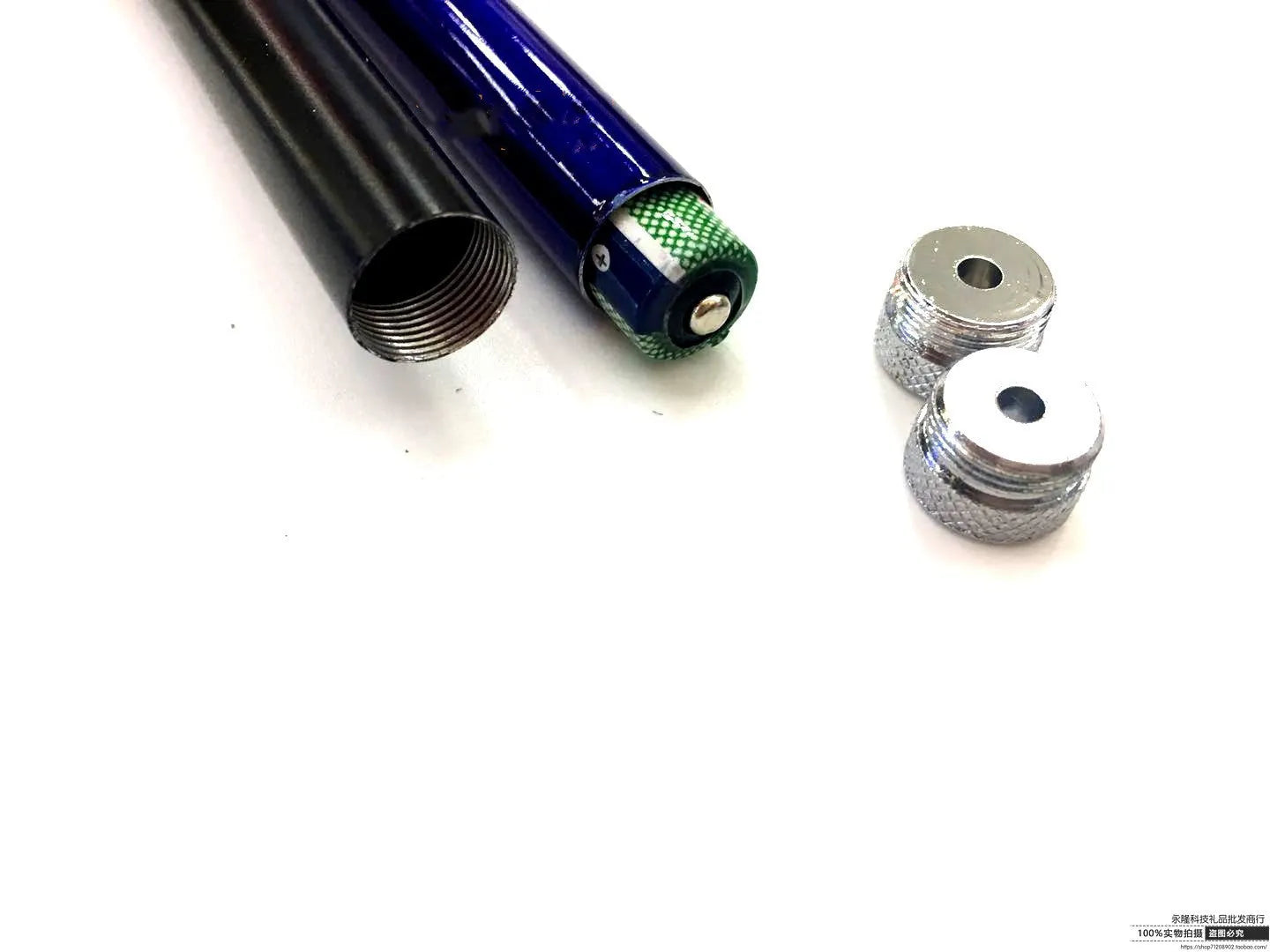 Black red laser pointer pen for presentations showing length of 13.5cm
