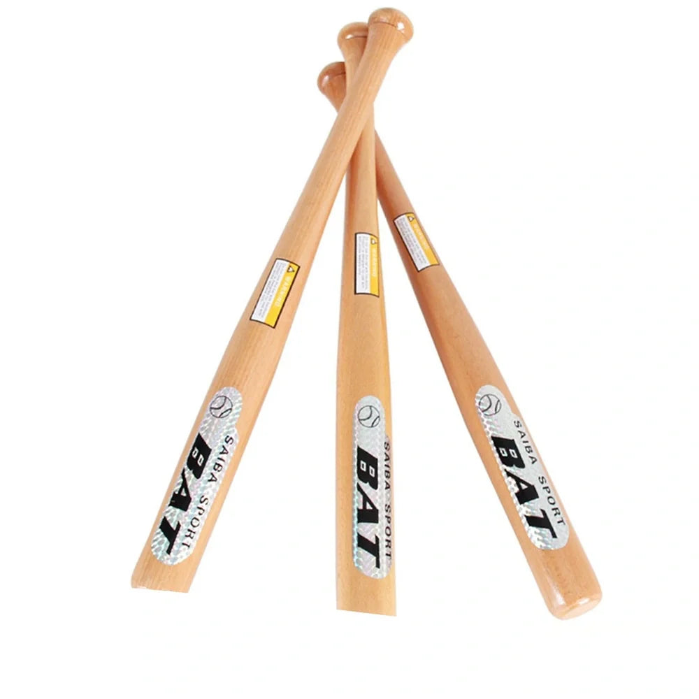 54cm mahogany wooden baseball bat with 5.2cm head diameter and shiny wood colour finish for training