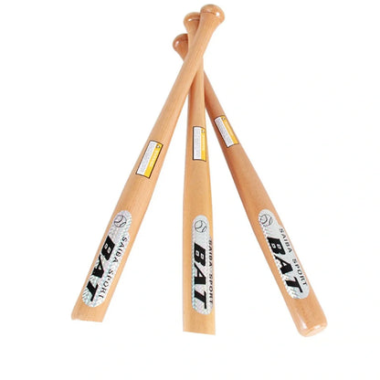 54cm mahogany wooden baseball bat with 5.2cm head diameter and shiny wood colour finish for training