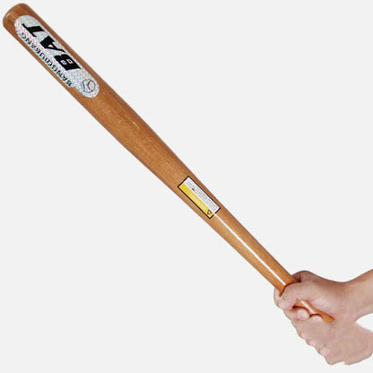 54cm mahogany wooden baseball bat with 5.2cm head diameter and shiny wood colour finish for training