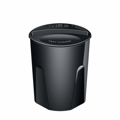 Car wireless charging cup and phone mount for Samsung phones, black