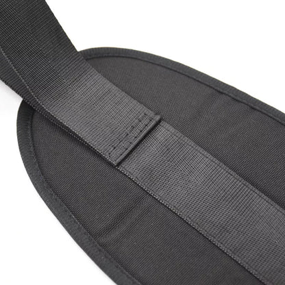 Easy Buckle Yoga Stretcher in black, compact and lightweight for fitness anywhere