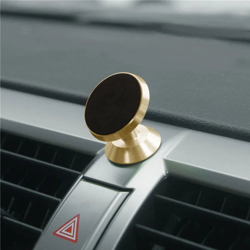 Universal magnetic car phone holder in black silver or gold for Apple Samsung Huawei Xiaomi smartphones