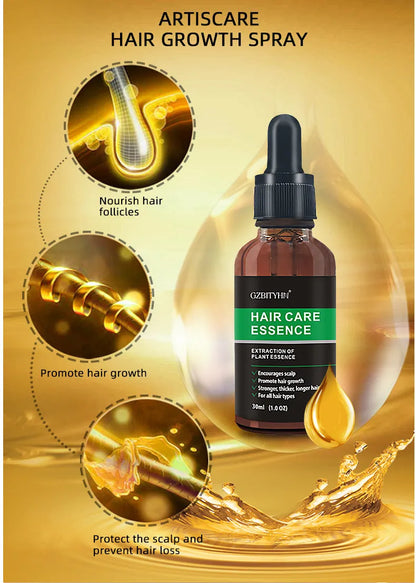 30ml hair growth oil bottle for scalp nourishment, hair strengthening, and hair loss prevention