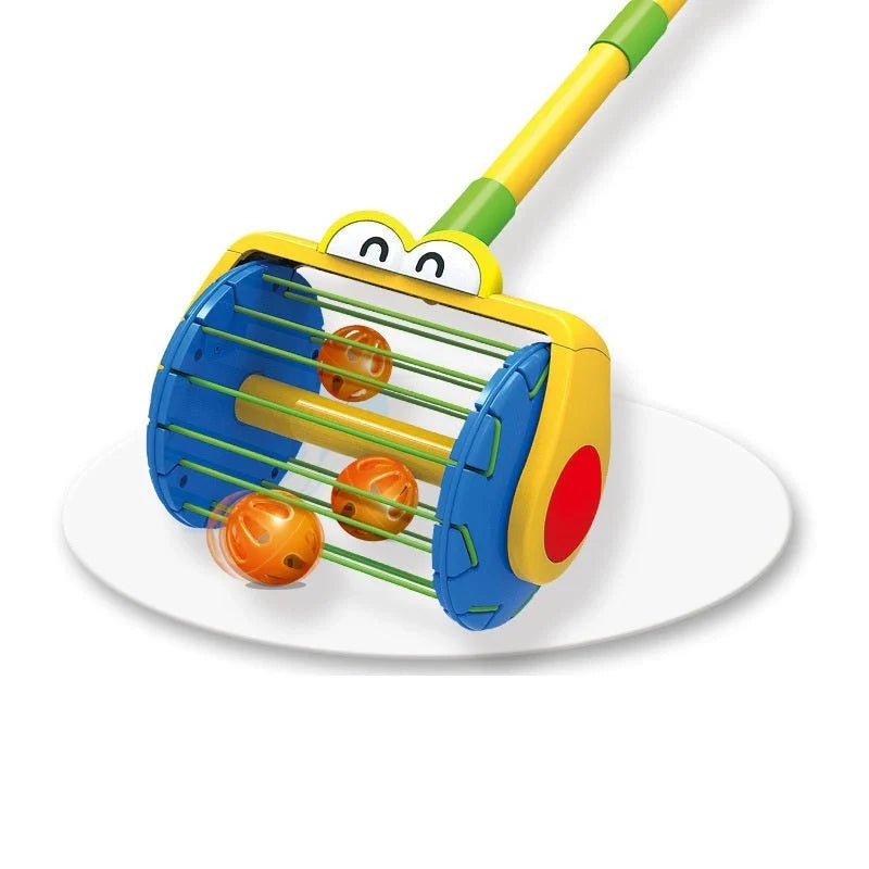 Cannonball Pot Car Toy with 360-degree movement and bell balls for interactive play