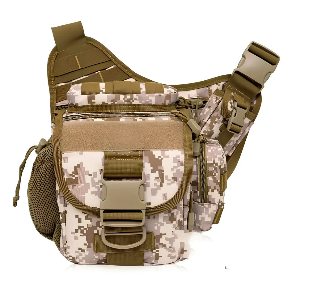 Outdoor saddle bag photography bag with 20L capacity and waterproof nylon fabric for SLR camera protection