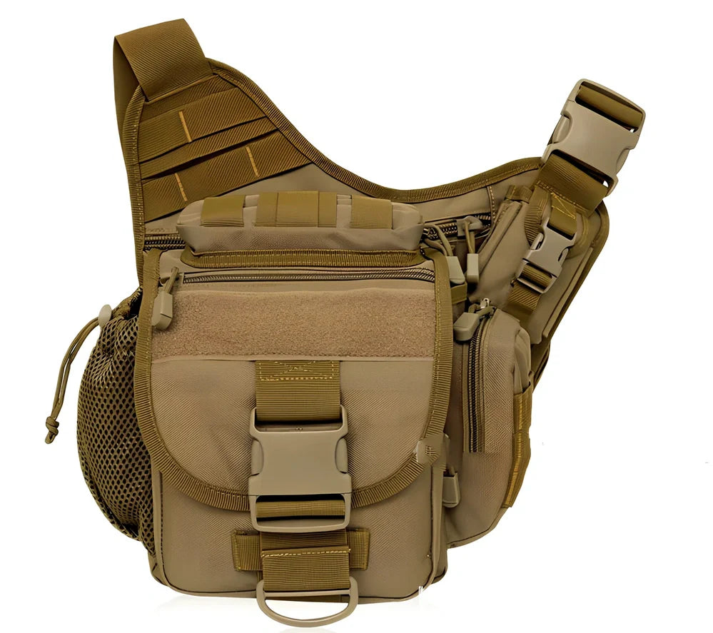 Outdoor saddle bag photography bag with 20L capacity and waterproof nylon fabric for SLR camera protection