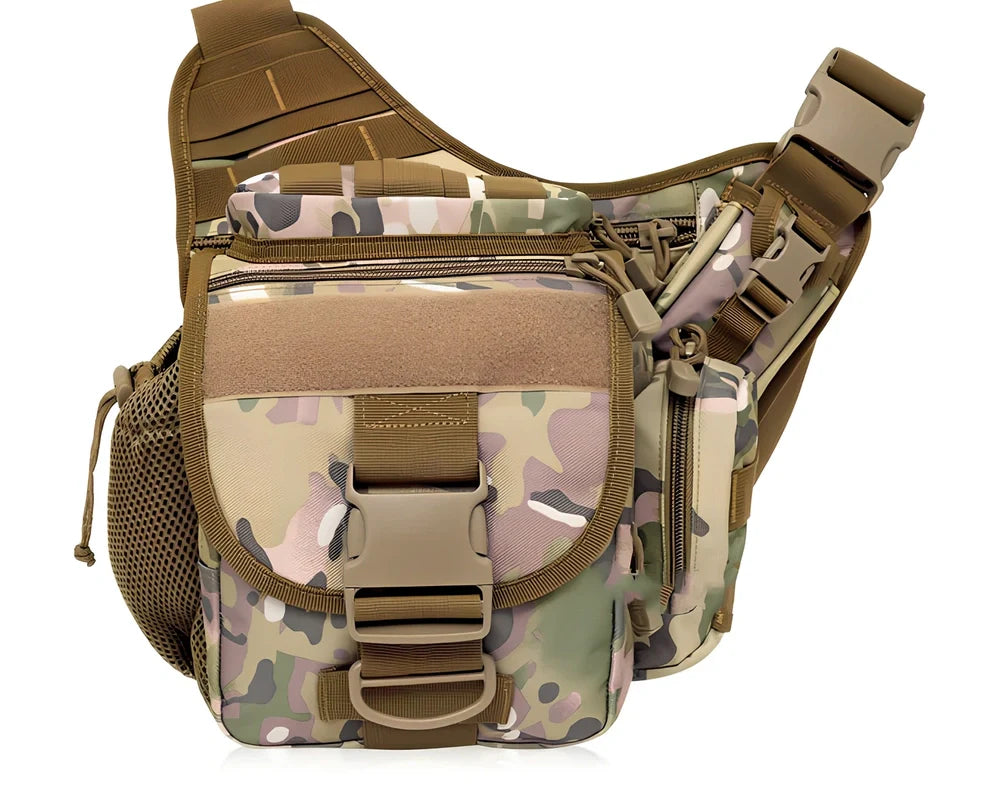 Outdoor saddle bag photography bag with 20L capacity and waterproof nylon fabric for SLR camera protection