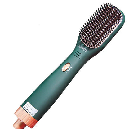 Hot Air Comb with negative ion technology for straight and curly hair styling