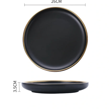 White bone china dinnerware set with 45% bone meal, 7 pieces from 3.5-inch to 10-inch plates