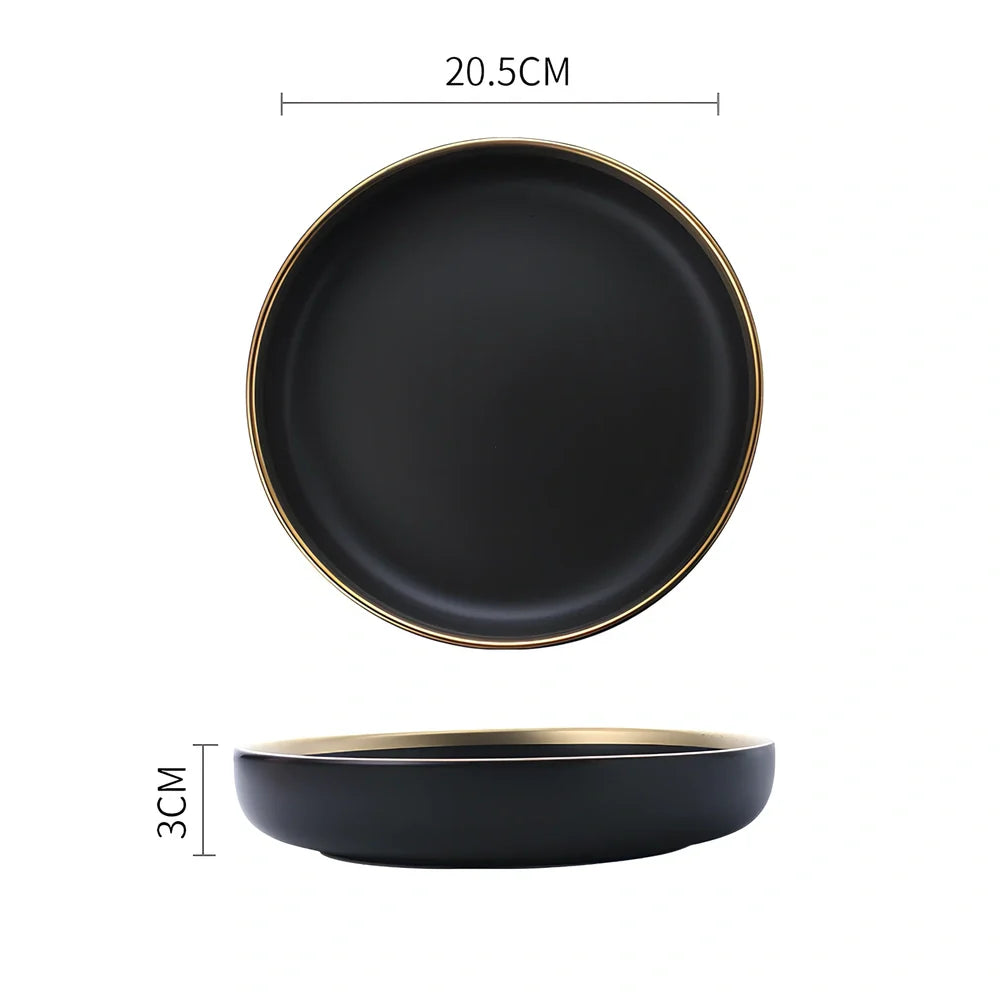 White bone china dinnerware set with 45% bone meal, 7 pieces from 3.5-inch to 10-inch plates