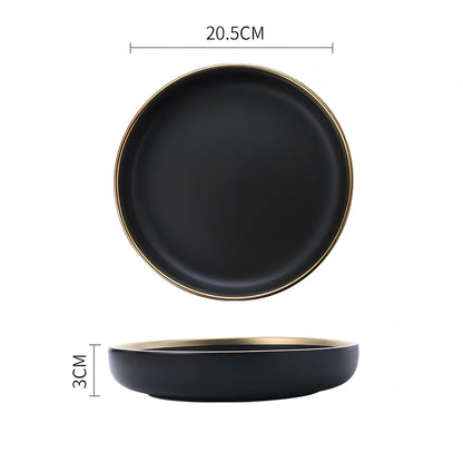 White bone china dinnerware set with 45% bone meal, 7 pieces from 3.5-inch to 10-inch plates