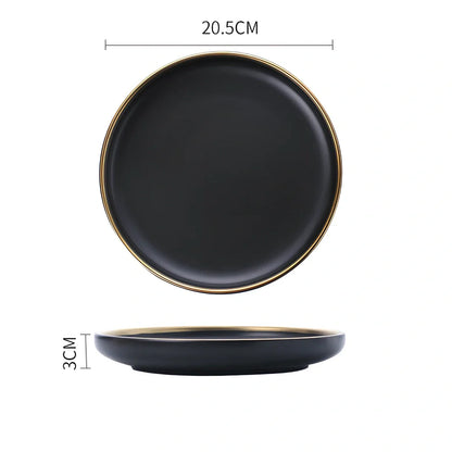 White bone china dinnerware set with 45% bone meal, 7 pieces from 3.5-inch to 10-inch plates