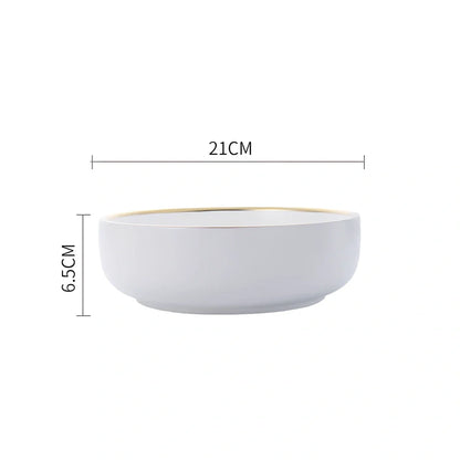 White bone china dinnerware set with 45% bone meal, 7 pieces from 3.5-inch to 10-inch plates