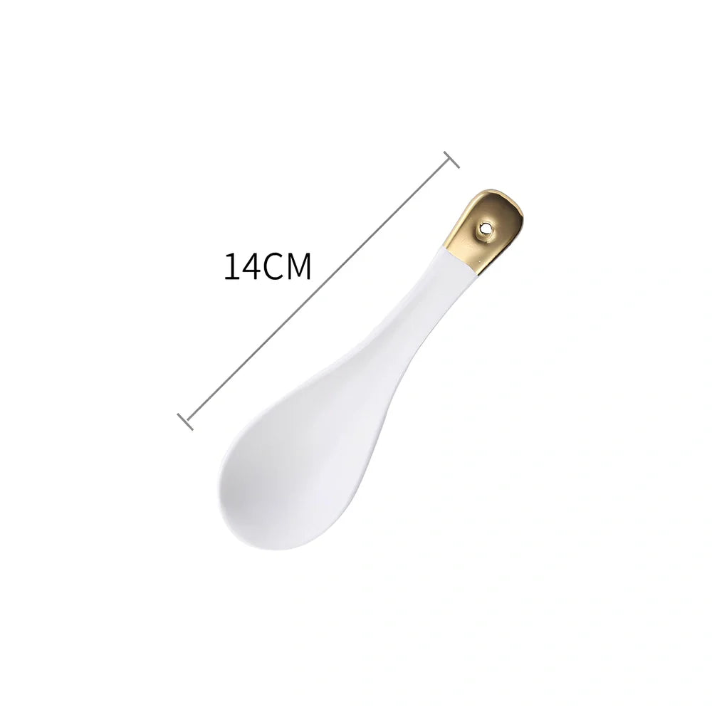 White bone china dinnerware set with 45% bone meal, 7 pieces from 3.5-inch to 10-inch plates