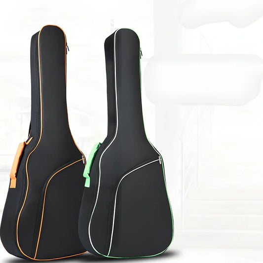 Universal A3 acoustic guitar bag with orange waterproof Oxford cloth and double shoulder straps