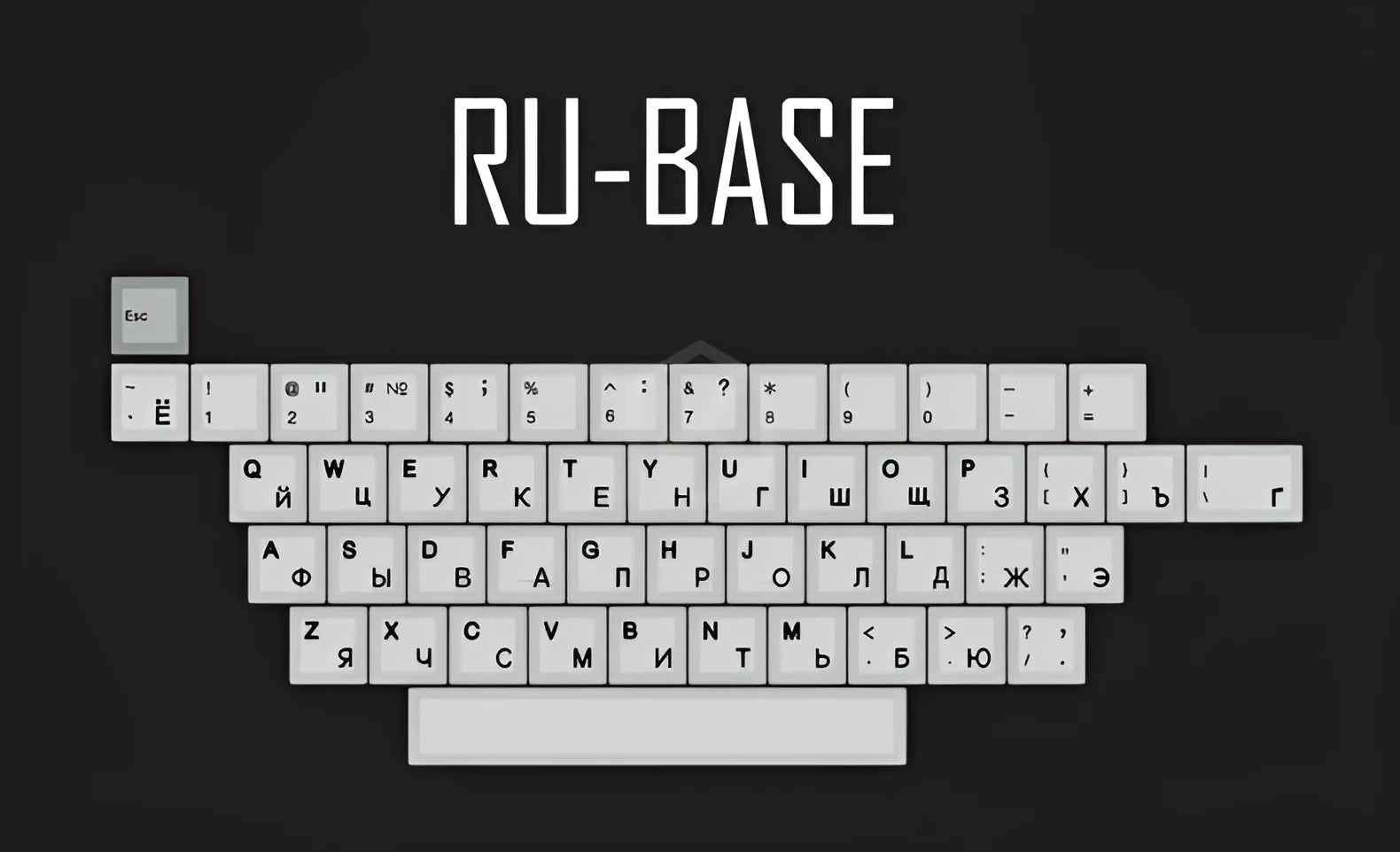 Japanese Root font PBT keycap set for mechanical keyboards in Cherry profile