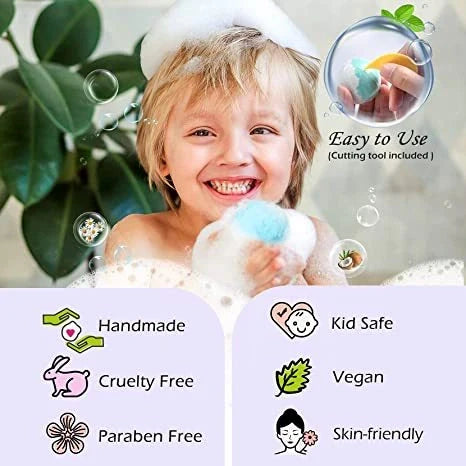 14-piece fragrant bath bombs gift box with shea butter and essential minerals for a spa-like bath experience