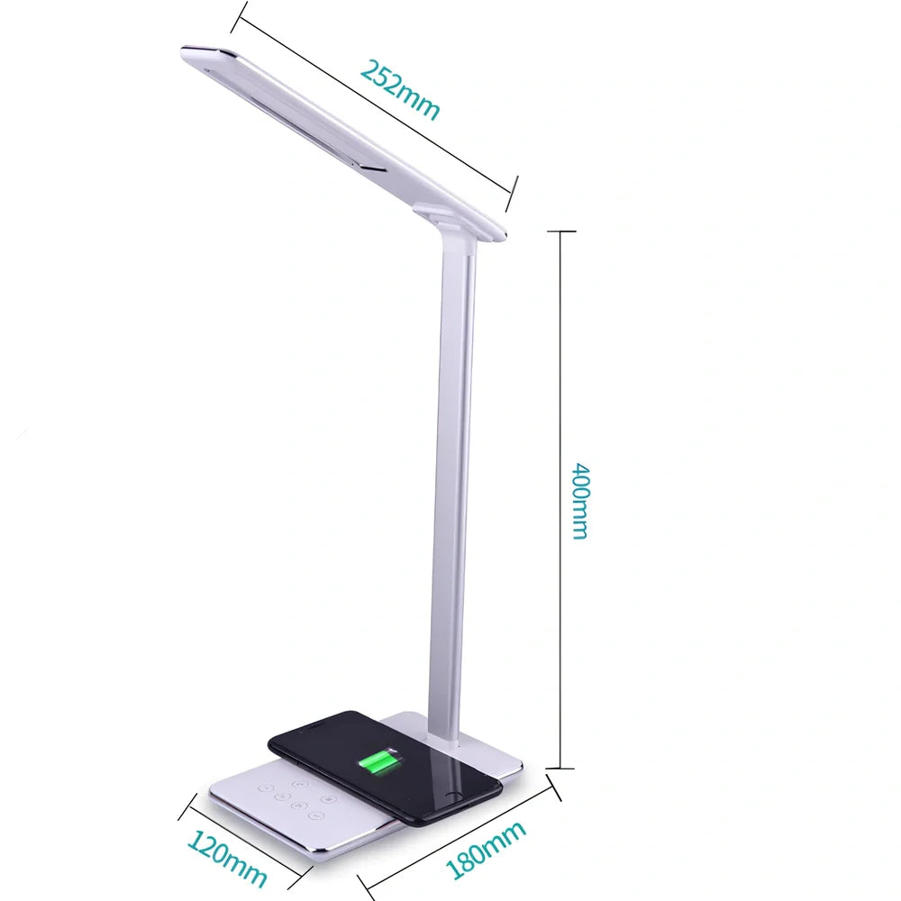 Huawei Apple wireless charging desk lamp folded to 18cm with touch controls and adjustable colour temperature settings