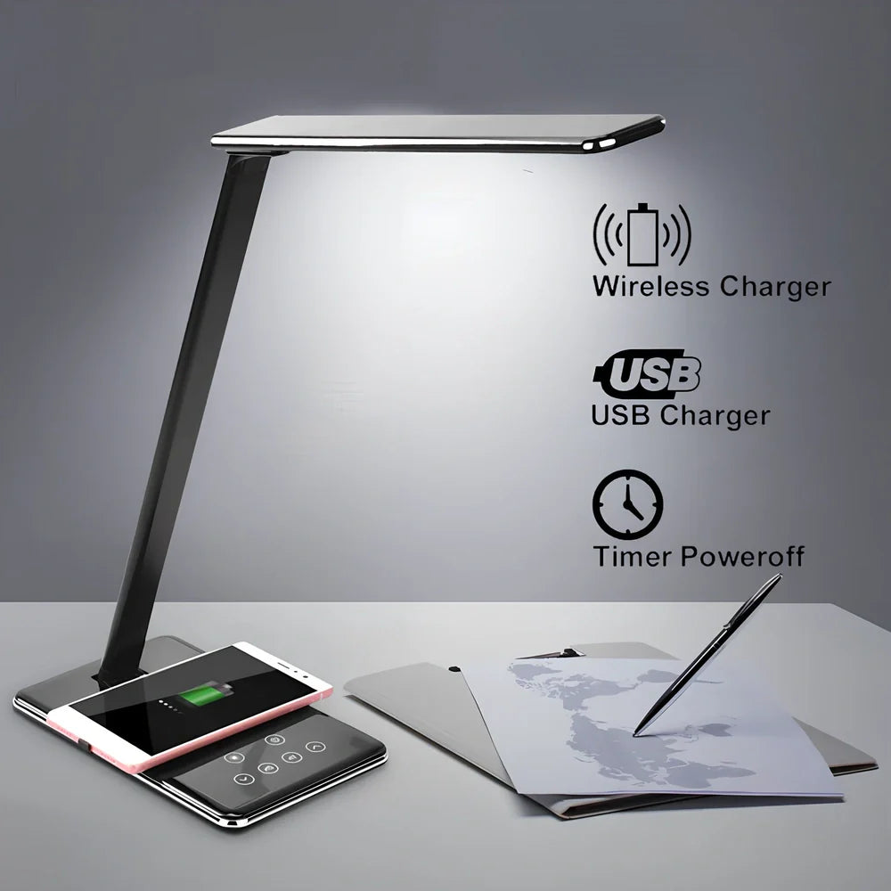 Huawei Apple wireless charging desk lamp folded to 18cm with touch controls and adjustable colour temperature settings