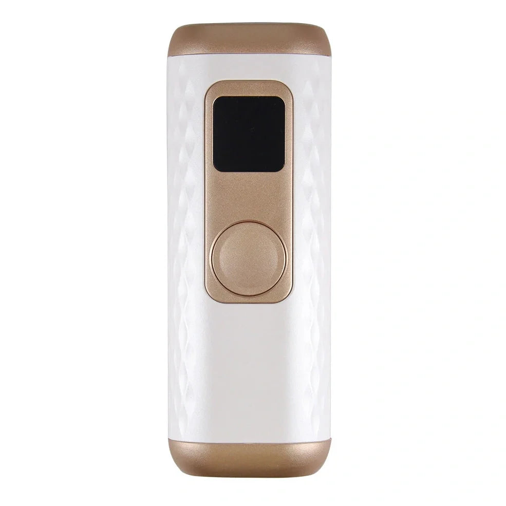 White IPL hair removal device with ice cooling function and laser technology for home use