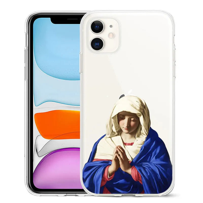 Van Gogh starry night art design on a flexible TPU phone case for iPhone models.
