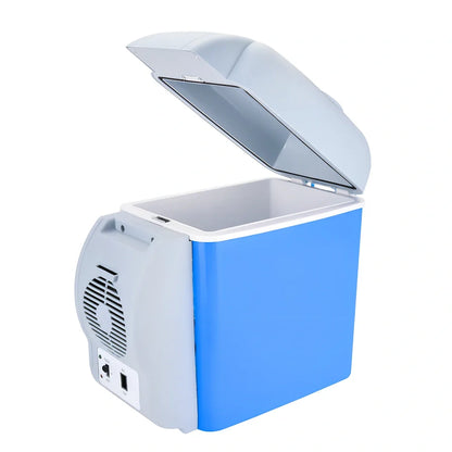 7.5-litre car refrigerator with ABS construction for 12V vehicle power with cooling and heating functions