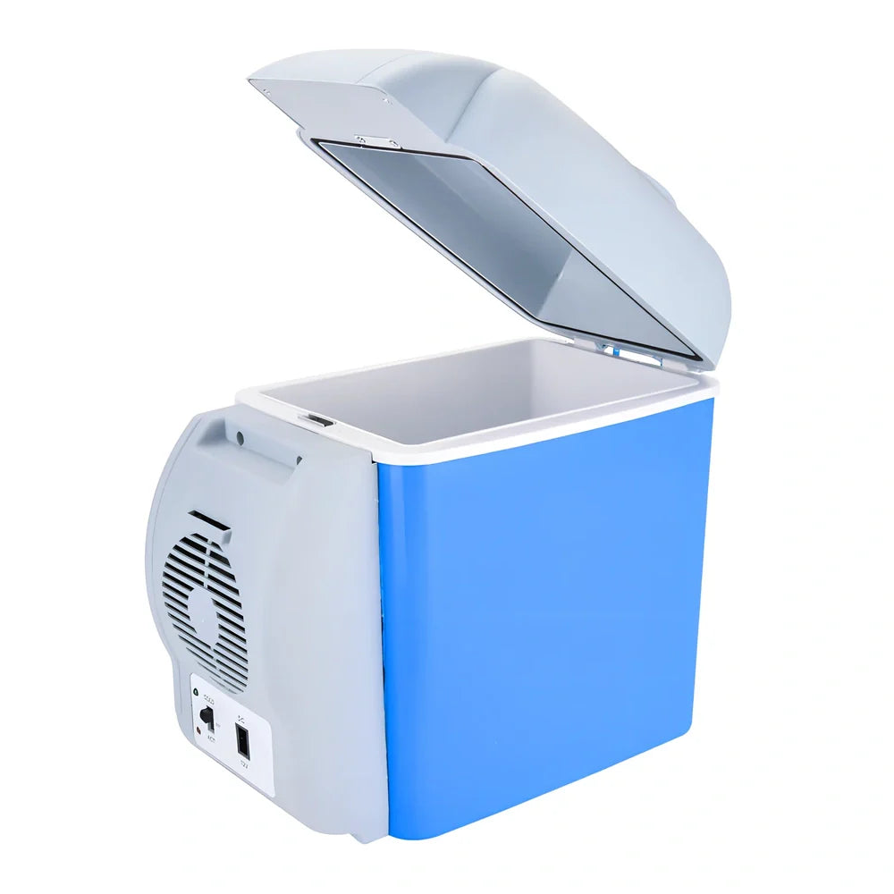 7.5-litre car refrigerator with ABS construction for 12V vehicle power with cooling and heating functions